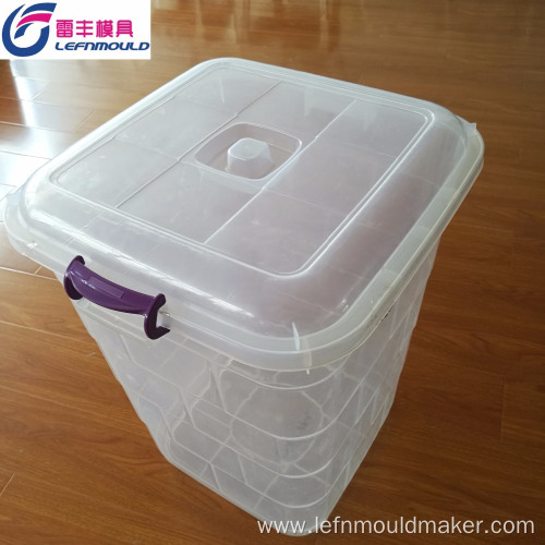 Custom square plastic bucket injection mould